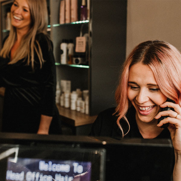 Team of hair stylists at Head Office Creative Hair Studios in Wrexham